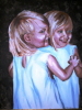 Erin's Twins, 16x20, Acrylic, 2006